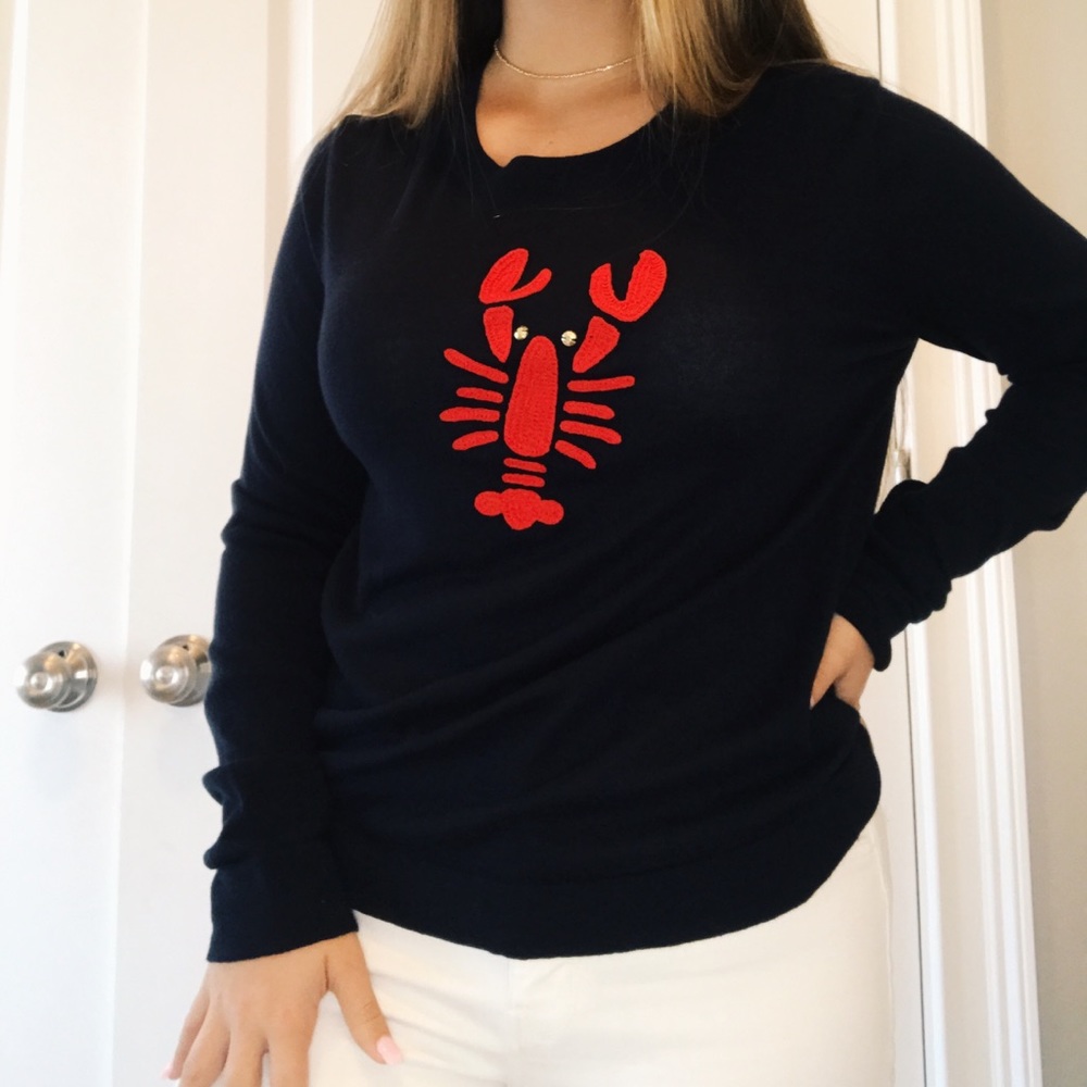 J crew lobster sweater